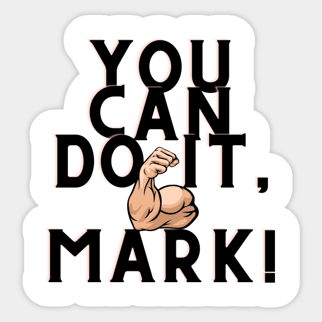 you can do it, Mark Sticker by Surta Comigo